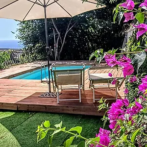 Flat With Panoramic Terrace And Private Pool Mt5x3 Taormina